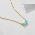 Load image into Gallery viewer, (Aqua March — 18K Gold Plated)

