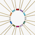 Load image into Gallery viewer, November Birthstone Prism Pendant Necklace
