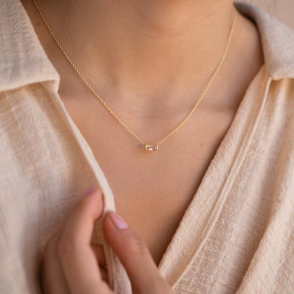 November Birthstone Prism Pendant Necklace