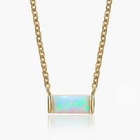 Opaline White October — 18K Gold Plated