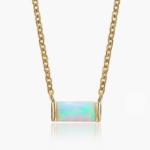 October Birthstone Prism Pendant Necklace