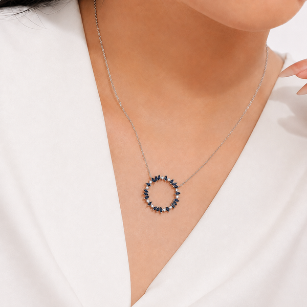 Blossom Circle Pendant Necklace