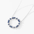 Load image into Gallery viewer, (Iris Blue — Rhodium Plated)  
