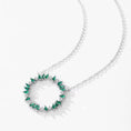 Load image into Gallery viewer, (Laurel Green — Rhodium Plated)

