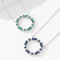 Load image into Gallery viewer, (Laurel Green — Rhodium Plated)
