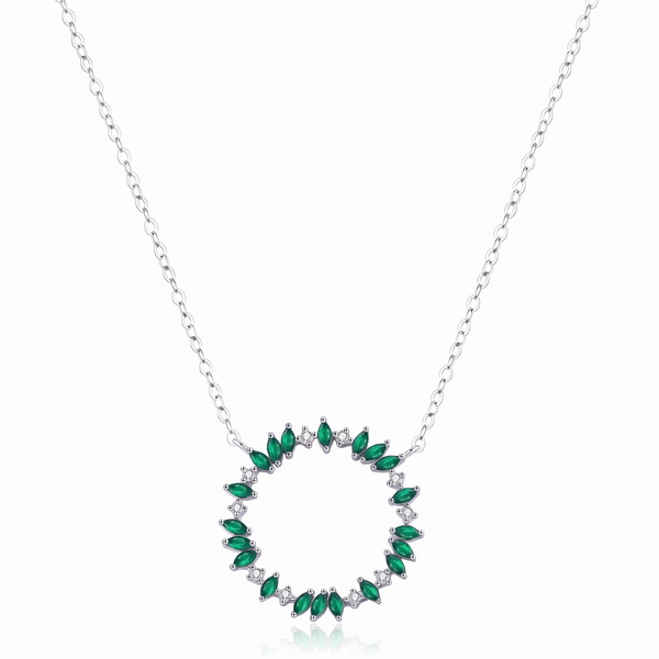 Blossom Circle Pendant Necklace
