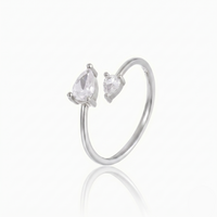 Silver — Rhodium Plated