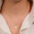 Load image into Gallery viewer, European and American Fashion Jewelry 925 Sterling Silver Retro Oval Natural White Mother-Of-Pearl Shell Pendant Necklace Women
