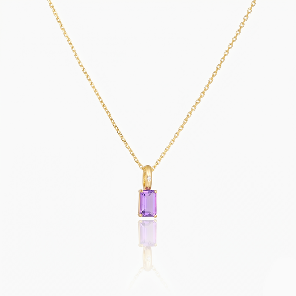 Crystal Orchid Pendant Necklace