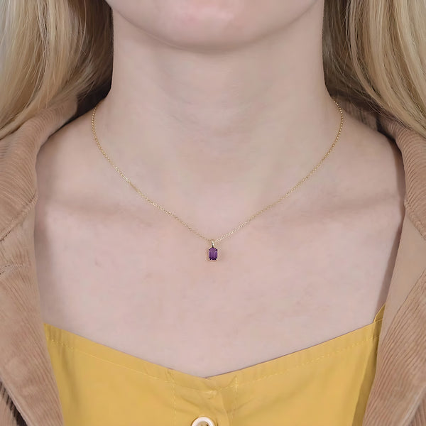 Crystal Orchid Pendant Necklace