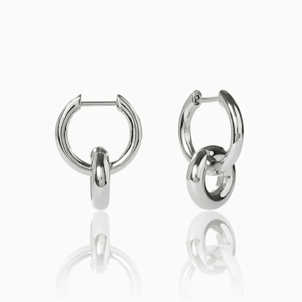 Falling Rings Hoop Earrings