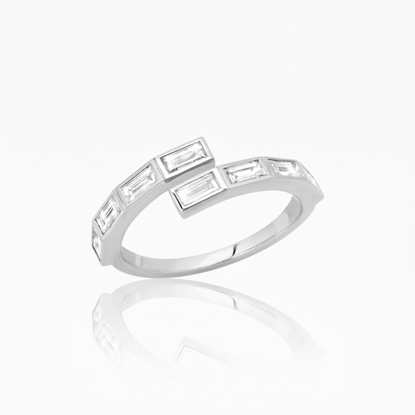 Fraya Crystal Spiral Ring