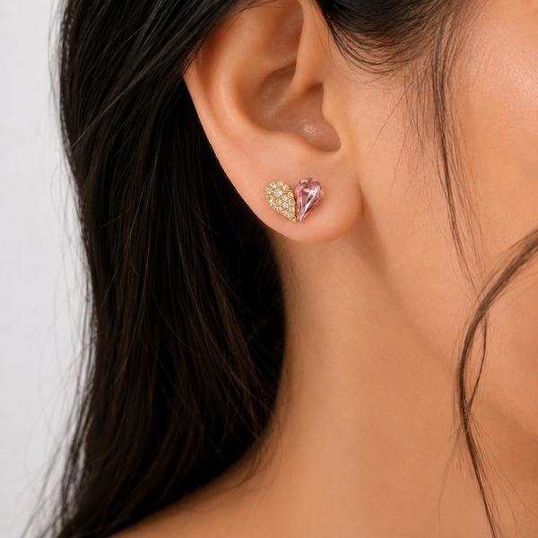 Petal Hearts Stud Earrings