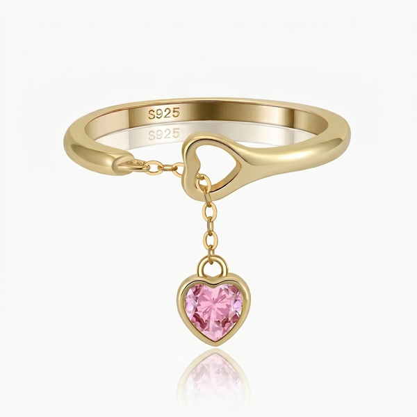 Rose Echo Heart Ring