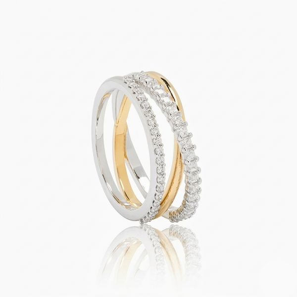 Silk & Stone Trio Ring