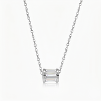 Silver — Rhodium Plated