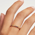 Load image into Gallery viewer, Wholesale 925 Silver Rings Jewelry Women 18K Gold Plated 925 Sterling Silver Luxury Colorful Zircon Diamond Rings
