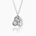 Load image into Gallery viewer, White Pearl Pea Pod Pendant Necklace
