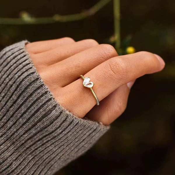 Starlight Heart Ring